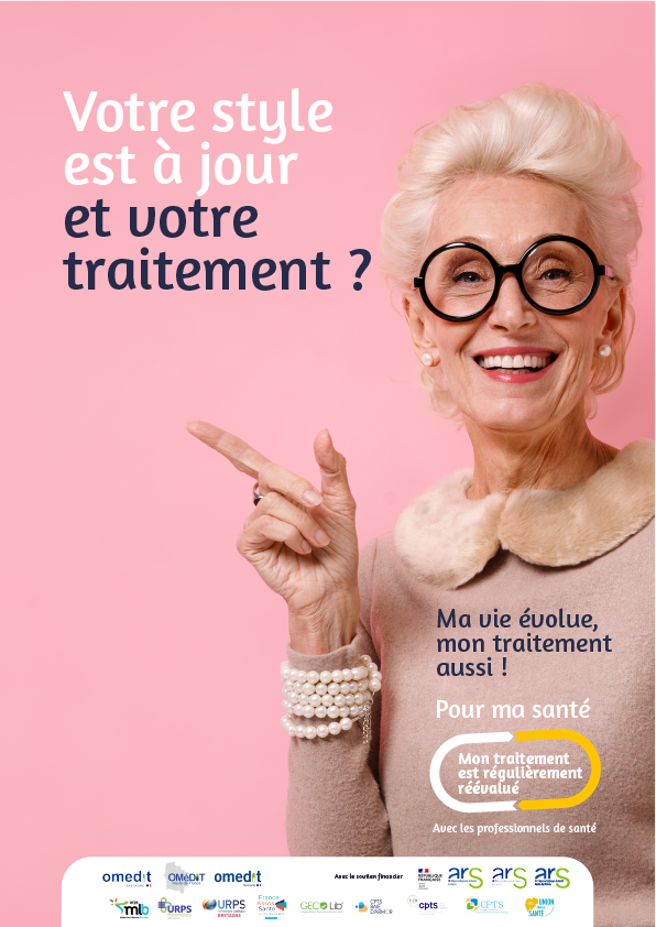 Réévaluation médicamenteuse - OMéDIT Bretagne - Affiche 01 png
